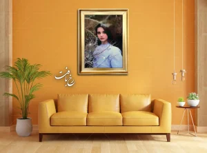تابلوفرش چهره، بافته ماشین با حس دست باف