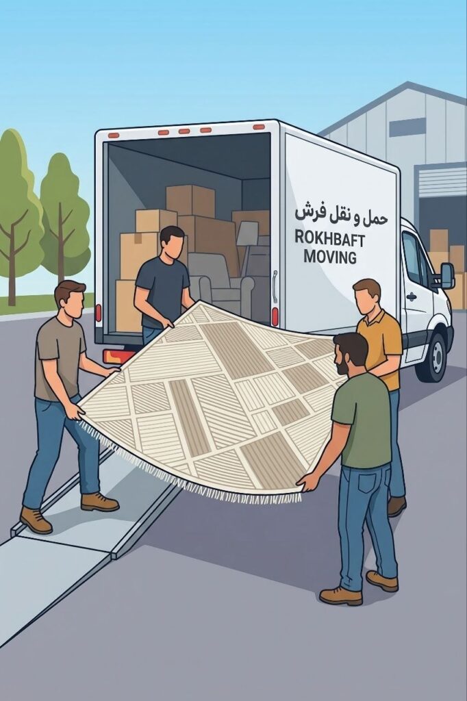 شرایط ثبت سفارش و خرید فرش پینترستی (فرش لوپ) کد میران ۳۰۰۴ از رخ بافت